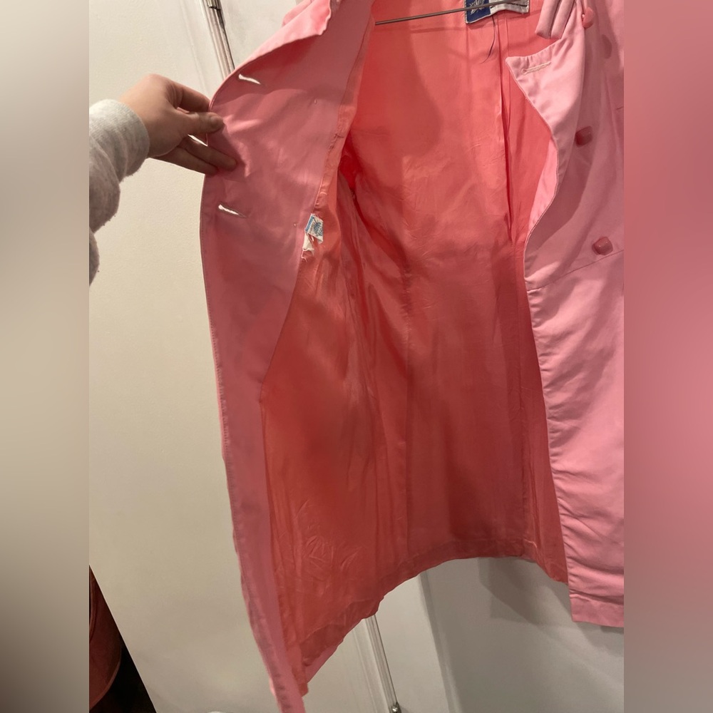 Vintage Union made Pink Double-Breasted Coat - Picture 8 of 16